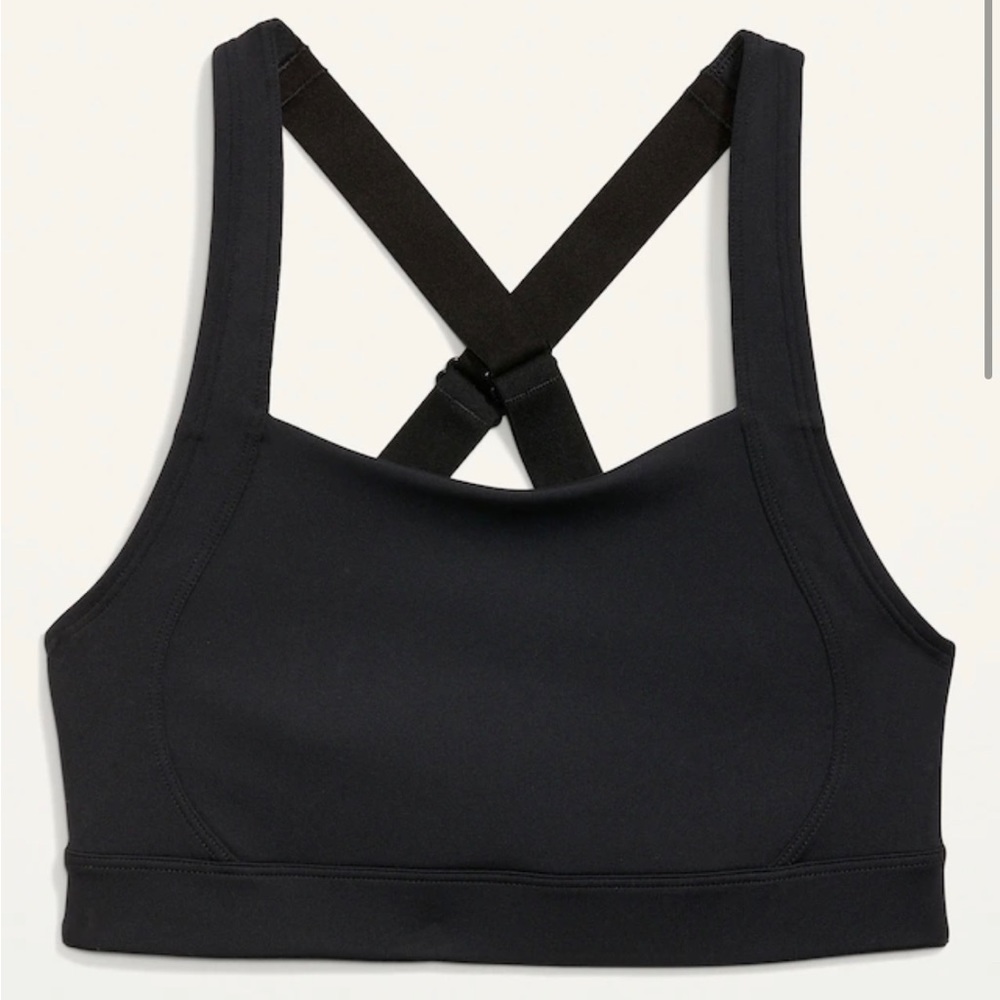 VGUC Old Navy Powersoft High Support Sports Bra Size XL Black